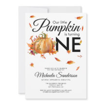 Pequeno Abóbora Que Vira Um Aniversário De outono