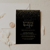 Pequeno Almoço de Casamento com Letra Elegante e C