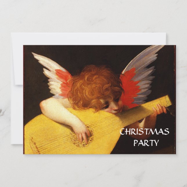 Convites PEQUENO ÂNGULO JOGANDO Fazer DE Música LUTA Cherub (Frente)