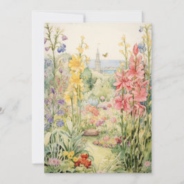 Convites Pequeno Baby Sprinkle de Flores | Jardim Floral