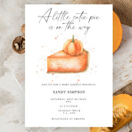 Convites Pequeno Bolo de Abóbora Festa de Bebê Outono