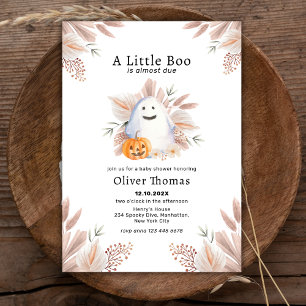 Convites Pequeno Boo Fall Boho Ghost Halloween Chá de frald