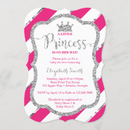Convites Pequeno Chá de fraldas da Princesa Convide, Faux G