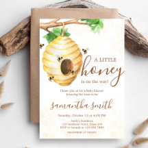 Pequeno Chá de fraldas de Abelhas