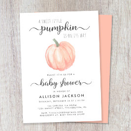 Convites Pequeno Chá de fraldas de Aquarela