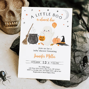 Convites Pequeno Chá de fraldas de Boo Fantasma Pumpkin