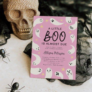 Convites Pequeno Chá de fraldas de Garotas-Fantasma Boo