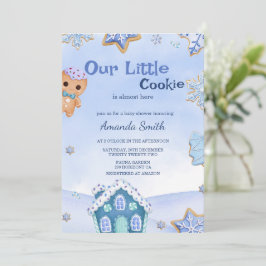 Convites Pequeno Chá de fraldas de inverno da Cookie