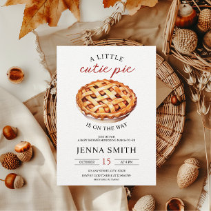 Convites Pequeno Chá de fraldas de Pizza Fall