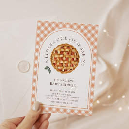 Convites Pequeno Chá de fraldas de Pizza Fall