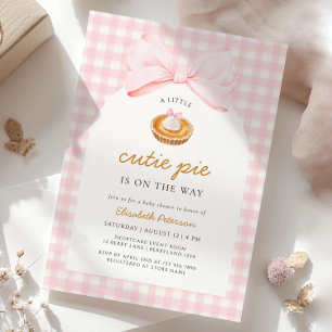 Convites Pequeno Chá de fraldas de tarte