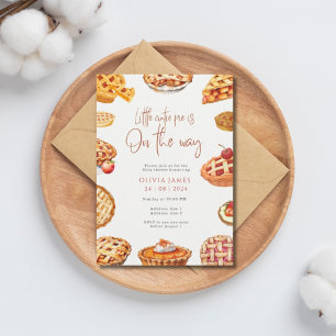 Convites Pequeno chá de fraldas de torta