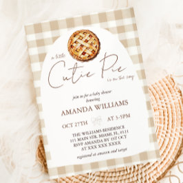 Convites Pequeno Chá de fraldas Neutro de Pizza de Cutie