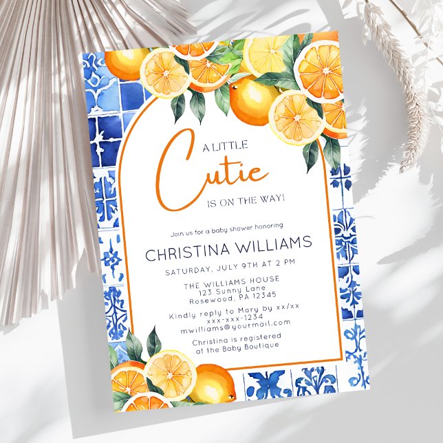 Convites Pequeno Chá de fraldas Neutro por Gênero (Criador carregado)