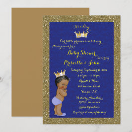 Convites Pequeno Chá de fraldas Príncipe Convite, Trendy, C