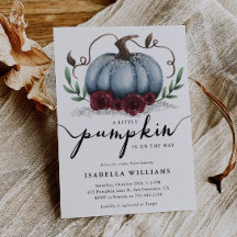 Pequeno Chá de fraldas Russo de Prata Azul