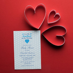 Convites Pequeno Chá de fraldas Swetheart