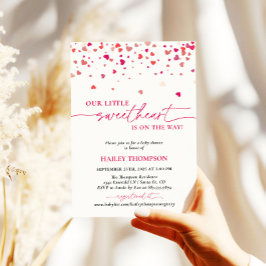 Convites Pequeno Chá de fraldas Swetheart Convide, Chá de f