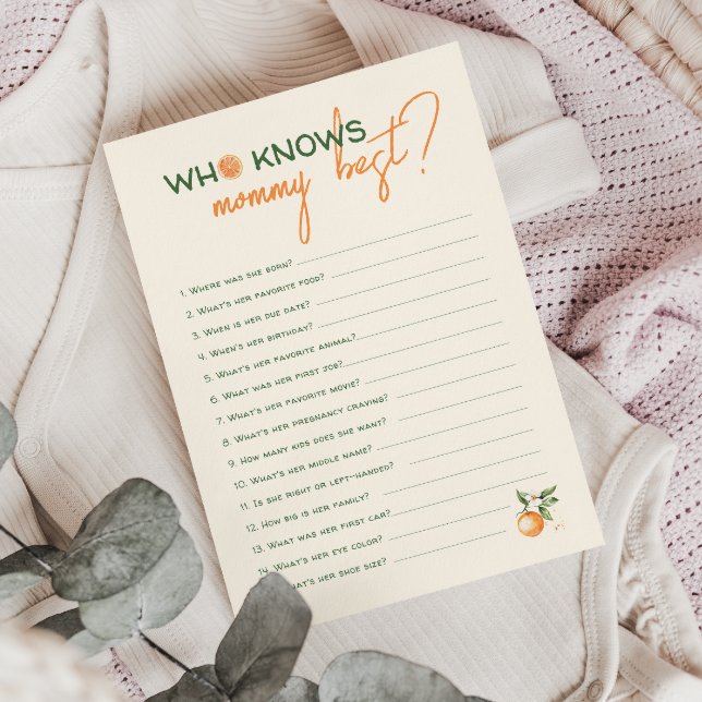 Convites Pequeno Citro Cutie Que Conhece A Melhor Mamãe (Criador carregado)