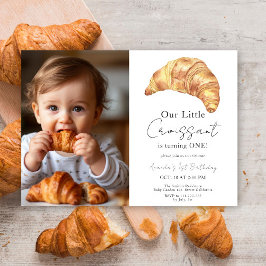 Convites Pequeno Croissant 1º Aniversário