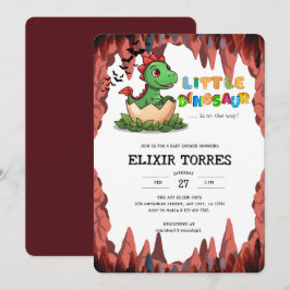 Convites Pequeno Dinossauro Vem aí