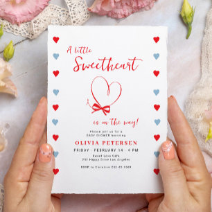 Convites Pequeno doce coração lindo menino valentines baby