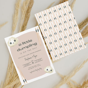 Convites Pequeno Dumpling Dim Sum Chá de Bebê