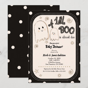Convites Pequeno Fantasma Caprichoso BOO Chá de Bebê de Hal