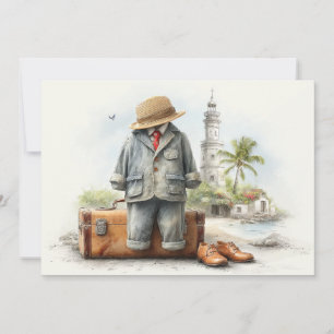 Convites Pequeno Globetrotter - Aventura de primeiro aniver