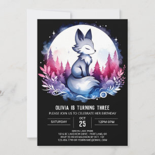 Convites Pequeno Lobo Simples - Aniversário