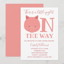 Convites Pequeno Piglet No Caminho Do Chá de fraldas