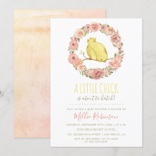 Convites Pequeno Pintinho Está Prestes A Atacar Chá de fral