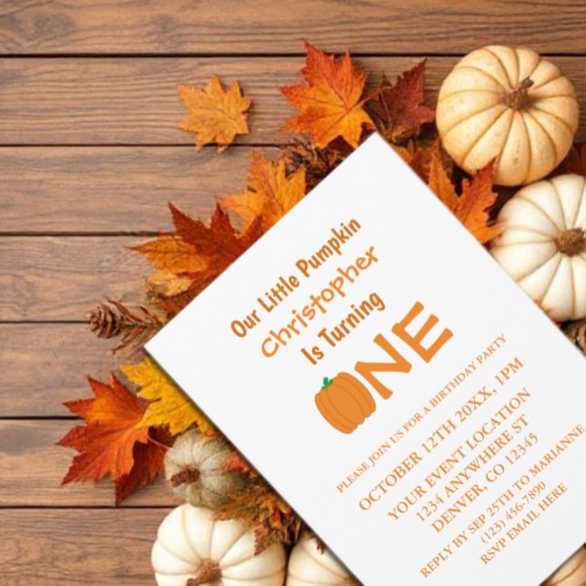 Convites Pequeno primeiro aniversario (Criador carregado)