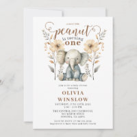 Pequeno primeiro aniversario de Elefante de Aquare