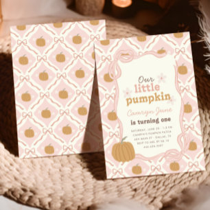 Convites Pequeno primeiro aniversario de pré-disquete cor-d