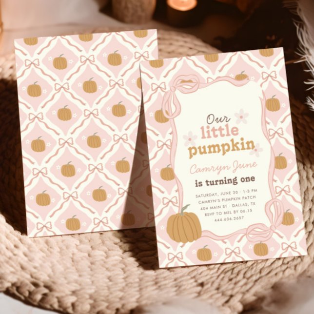 Convites Pequeno primeiro aniversario de pré-disquete cor-d (Criador carregado)