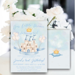 Convites Pequeno Príncipe Fairytale Dourado segundo anivers