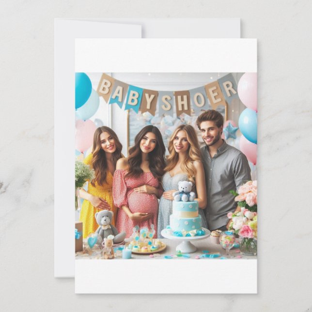 Convites Pequeno Príncipe no Caminho: Celebração do Chá de  (Frente)