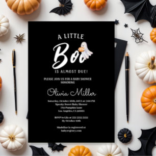 Convites Pequeno Pumpkin Boo – Chás de Bebê de Halloween