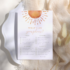 Convites Pequeno Raio de Sol O que há no seu jogo telefônic