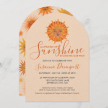 Pequeno Raio Sol Chá de fraldas de Aquarela