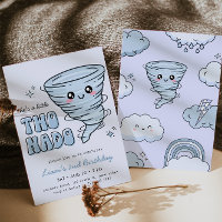 Pequeno segundo aniversário Twonado Blue Tornado