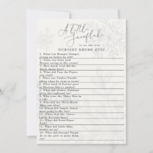 Convites pequeno teste de rima de chá de fraldas de invern