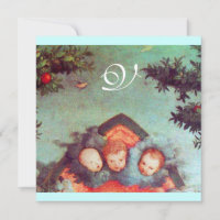 PEQUENOS ÂNGULOS MONOGRAM Vermelho azul-claro anti