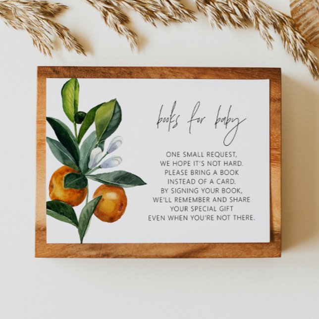 Convites Pequenos Chás de fraldas de Citros para Bebê (Criador carregado)