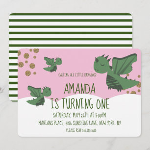 Convites Pequenos Dragões - Festa de aniversário das nuve