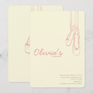 Convites pequenos simples & elegantes do dançarin