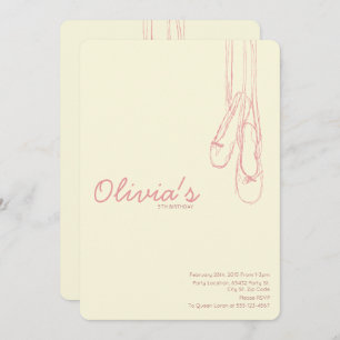 Convites pequenos simples & elegantes do dançarino