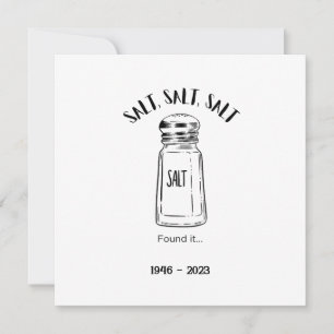 Convites Perdeu o agitador de sal - achou