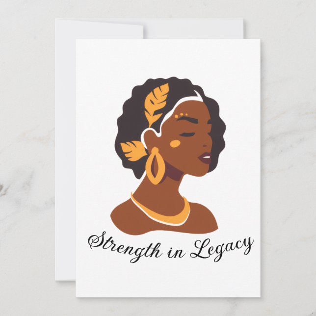 Convites Perfect for Black History Month 2026 celebration  (Frente)